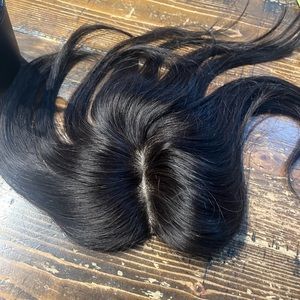 Human hair topper